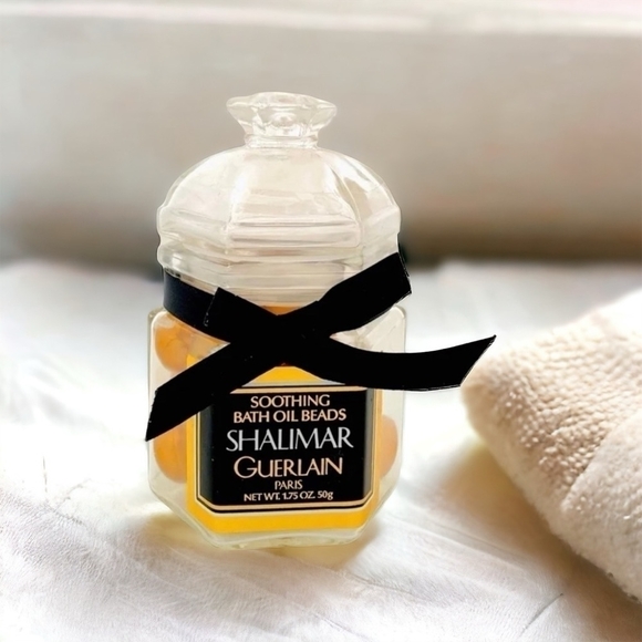 NWT Vintage GUERLAIN Shalimar Paris Soothing Bath Oil Beads Bath Capsules - Picture 2 of 6
